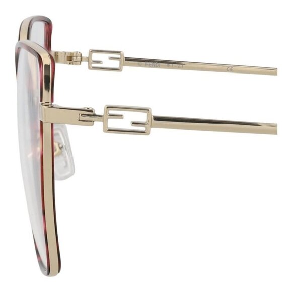 Fendi Womens Cat Eye Gold Gold Transparent Fashion Designer Eyewear - Picture 4 of 4